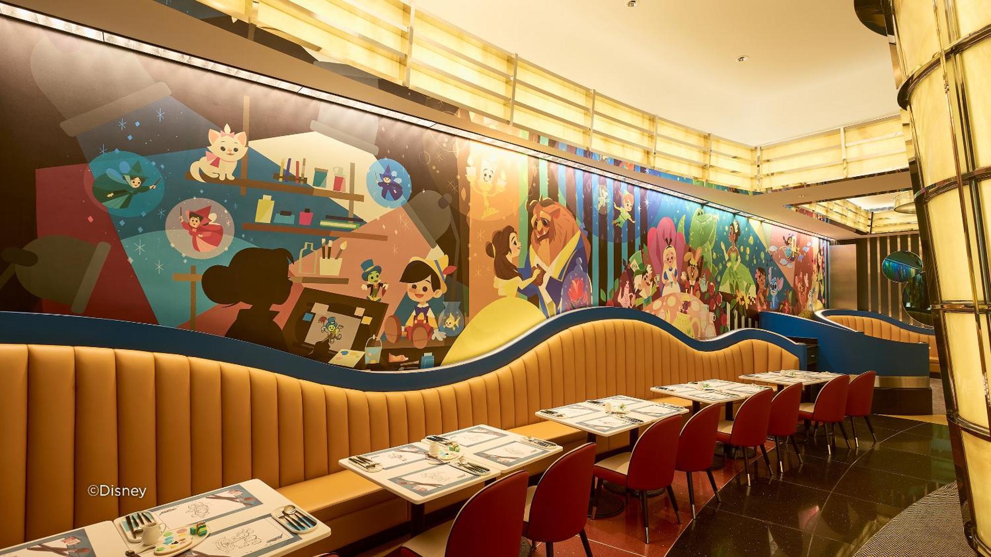 Disney'S Hollywood Hotel Hongkong Exterior foto Interior of a TDL restaurant