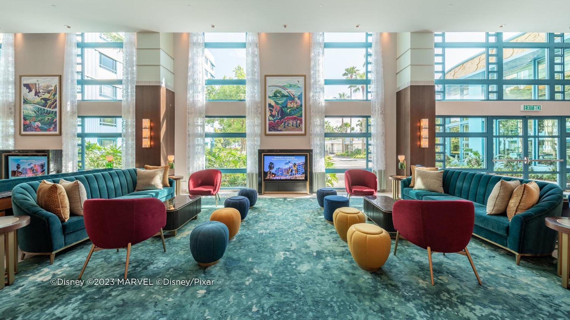 Disney'S Hollywood Hotel Hongkong Exterior foto Lobby